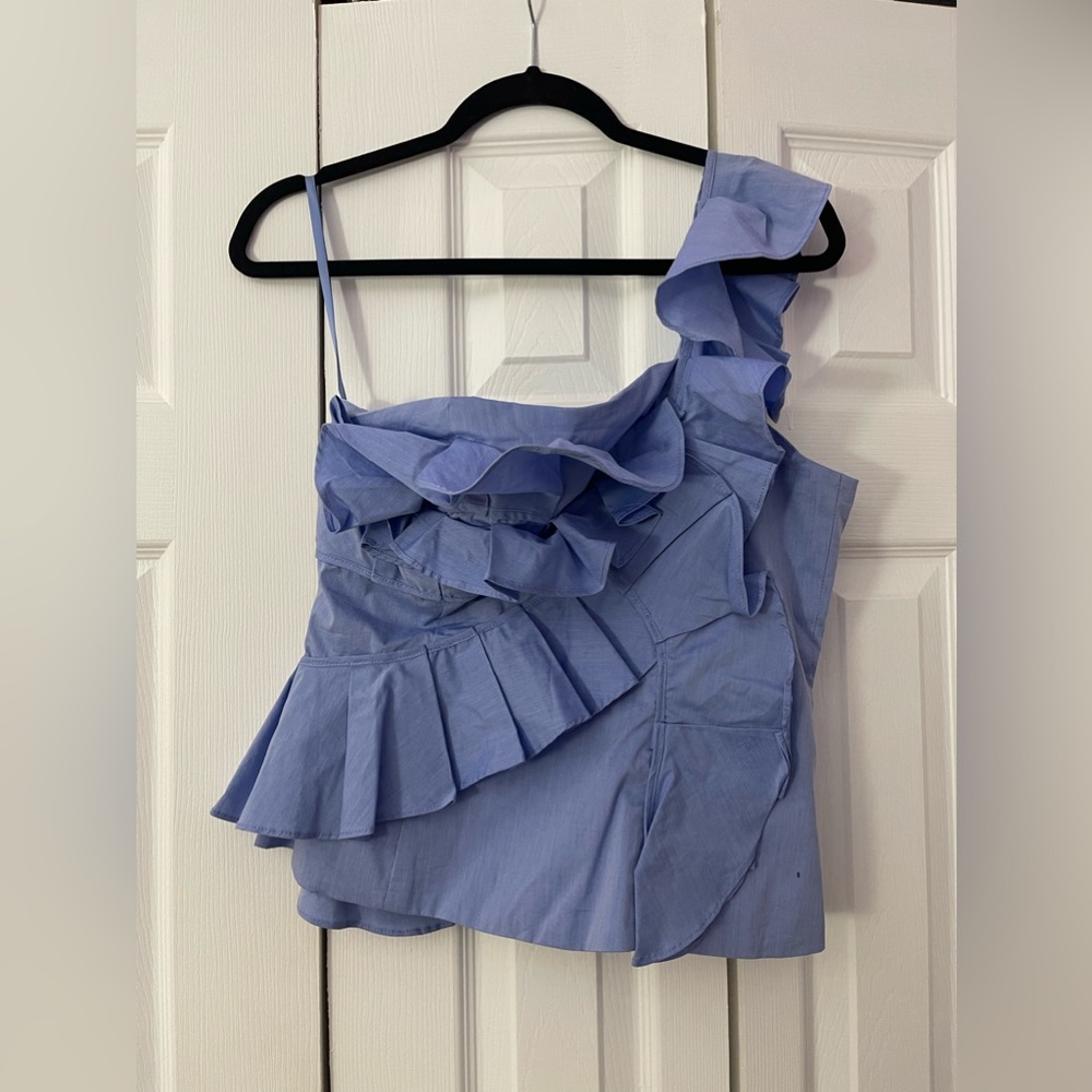 New York & Company Ruffled Top
